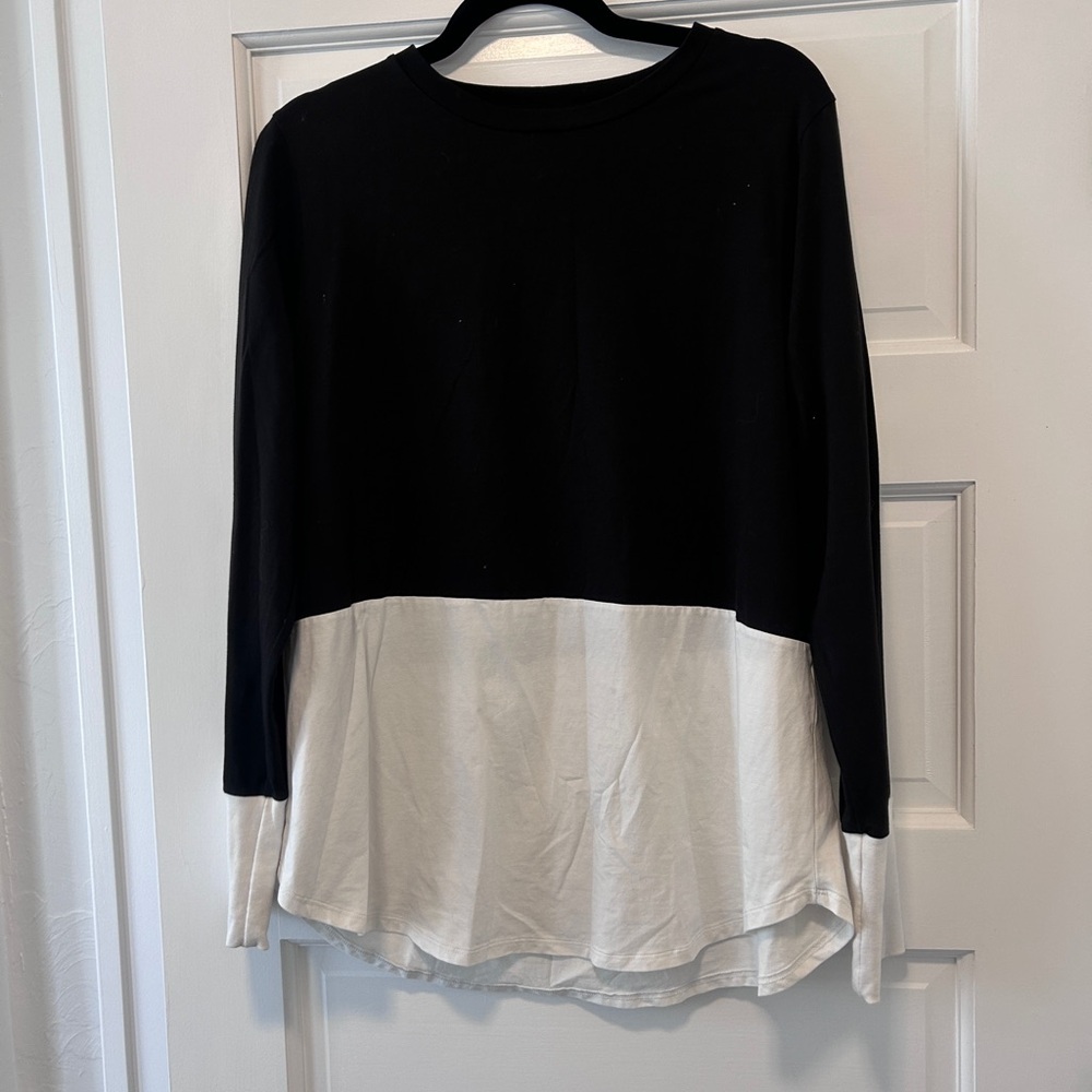 Universal Standard Black V-Neck Top